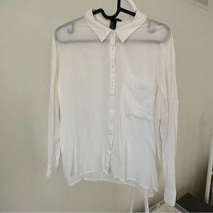 Sheer Button Up Long Sleeve Shirt